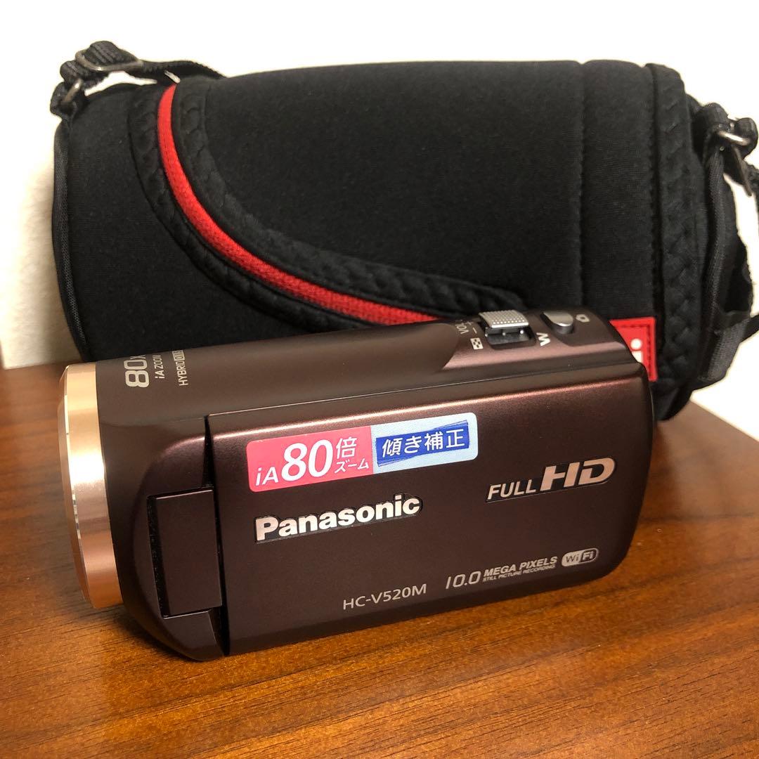 美品 Panasonic HC-V520M Wi-Fi搭載 ビデオカメラ Amazon | パナソニック デジタルハイビジョンビデオカメラ V520 内蔵