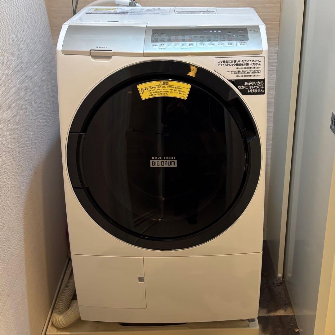 今日限定出品　HITACHI BIG DRUM ドラム式洗濯機 本体 日立 HITACHI ドラム式洗濯乾燥機 (左開き) ビッグドラム 洗濯10.0kg