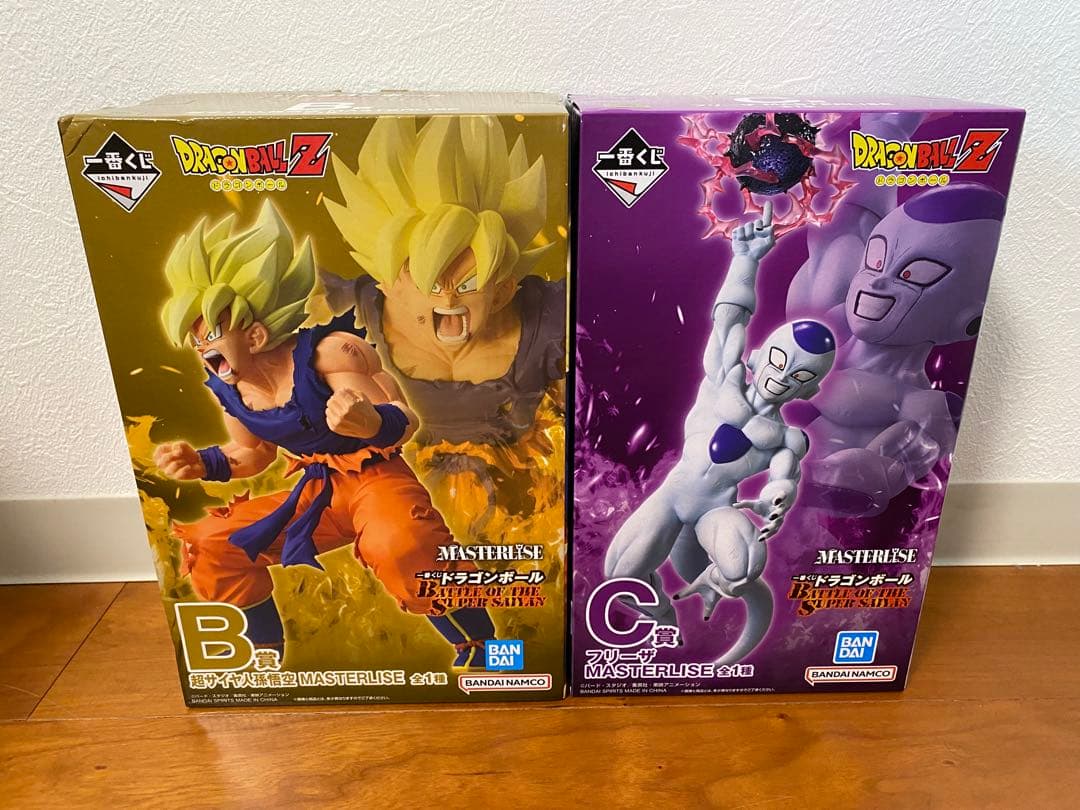 一番くじ　ドラゴンボール　B賞　超サイヤ人孫悟空　C賞フリーザ