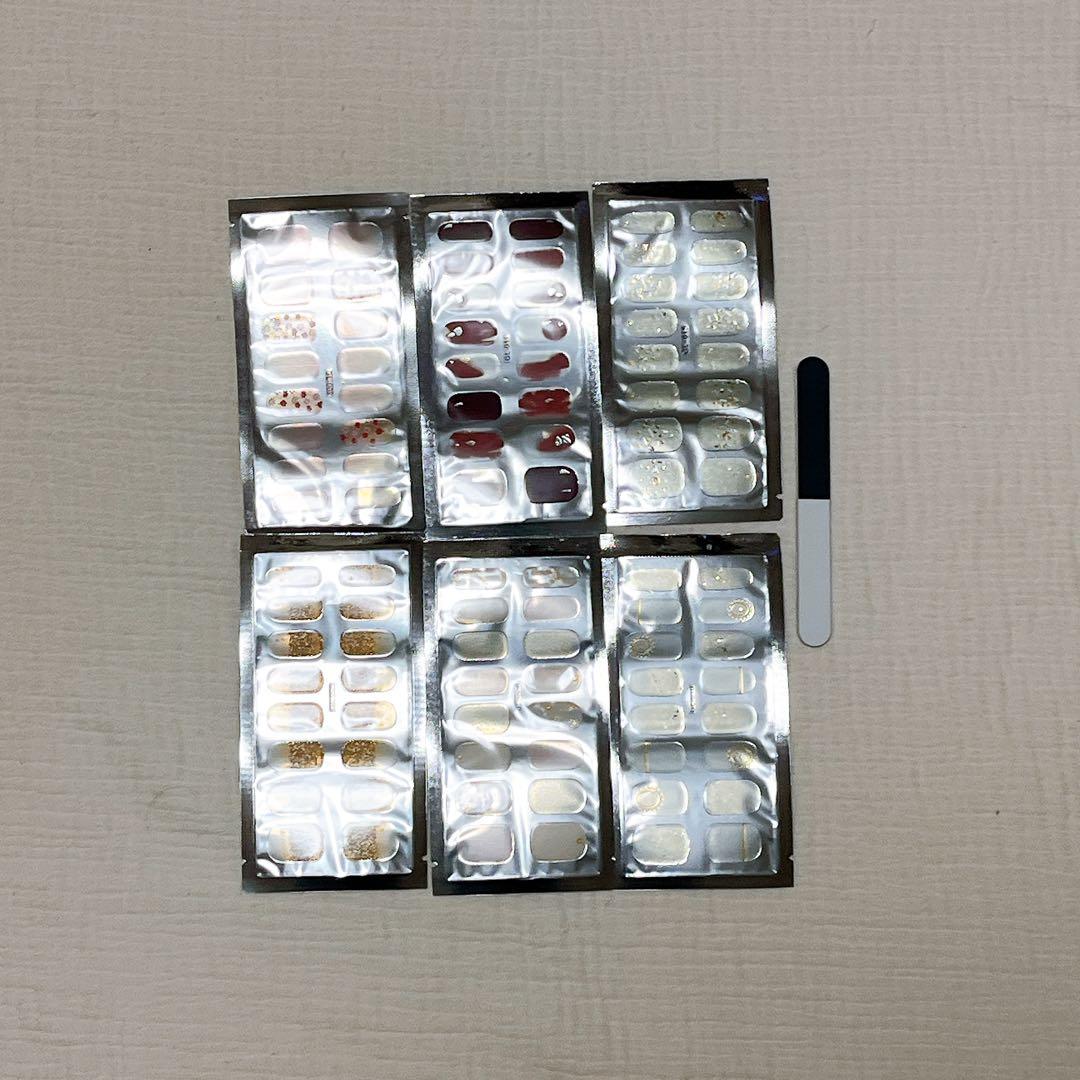 ジェルネイルシール 6パッケージ ネイルファイル付き Amazon | DANNI&TONI ジェルネイルシール 硬化タイプ フット 夏 ネイル