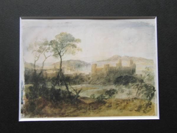 ターナー、南東の方角から見た、希少画集画、 新品額装付 ヴェニス』 ターナー 6号 立体複製名画 額装付 【ポイント5％還元中