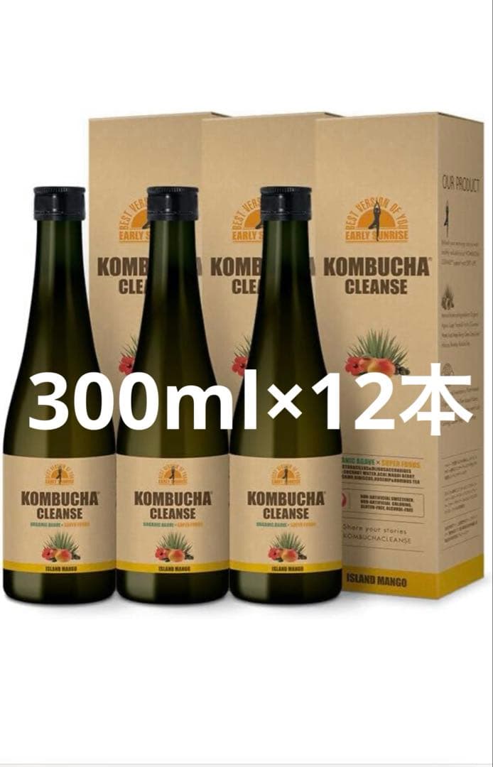 コンブチャクレンズ ミニボトル 300ml × 12本 国産 コンブチャ 酵素