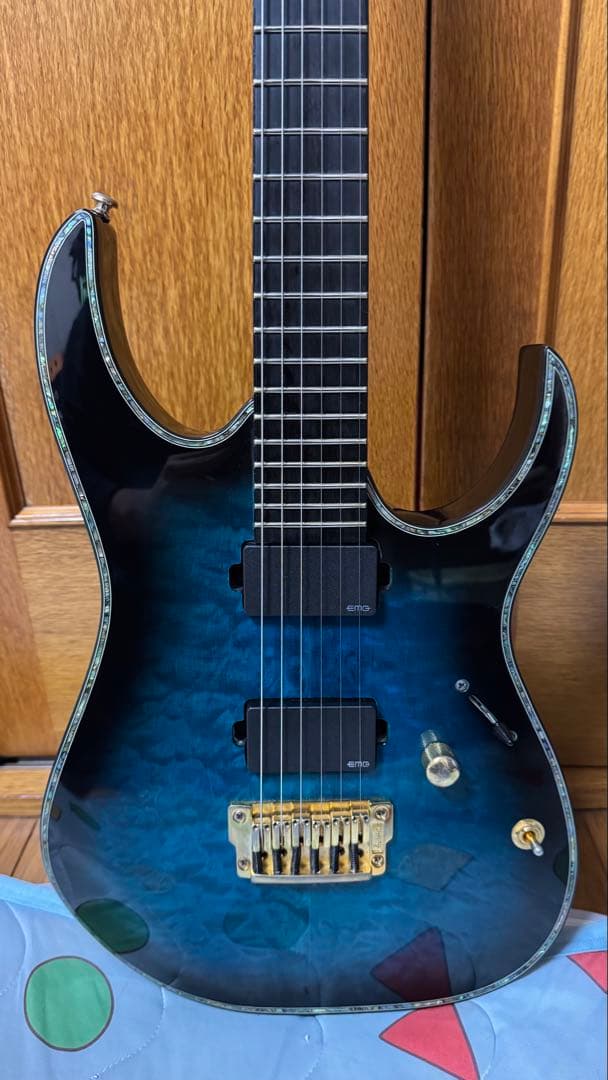 ギター Ibanez RGIX20FEQM DISC Ibanez RGIX20FEQM-SBS Electric Guitar, Sapphire Blue Sunburst