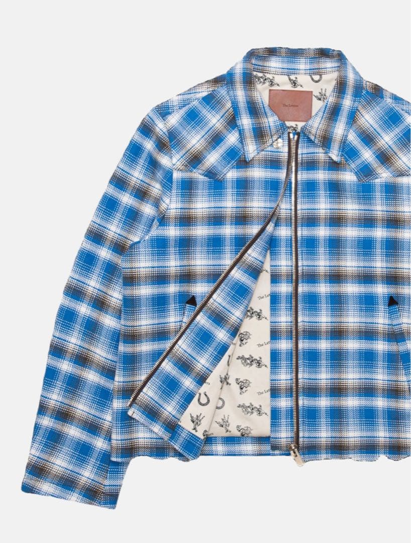 木村拓哉着用 キムタク The Letters チェック柄ジップアップジャケット