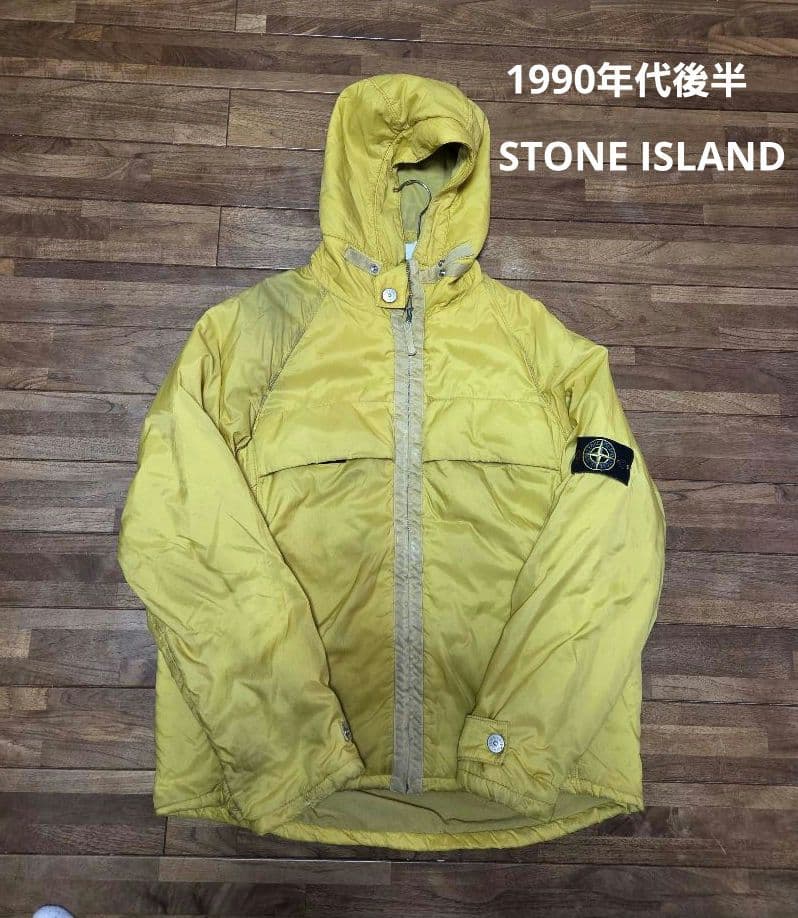 Stone  フード付きジャケット イエロー