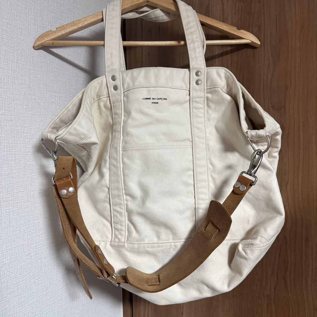 COMME des GARÇONS HOMME トートバッグ アイボリー