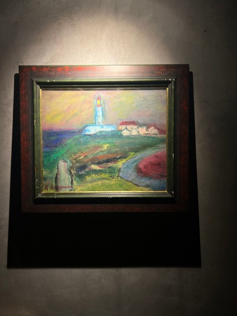 【淡い儚い夢】油彩画　作者不詳