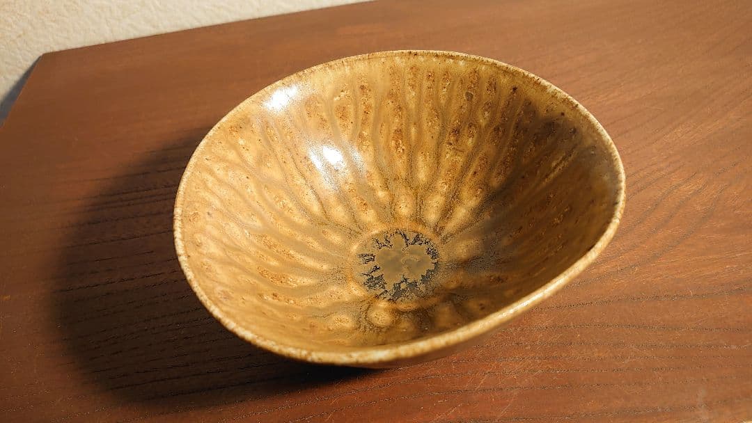 古九谷　須田靑華　靑華　初代須田靑華　伊羅保茶碗　黄瀬戸　抹茶碗　蔵出し　１客 3代須田菁華 九谷焼 呉須赤絵写片口向付 見立て抹茶碗1客 Kutani ware