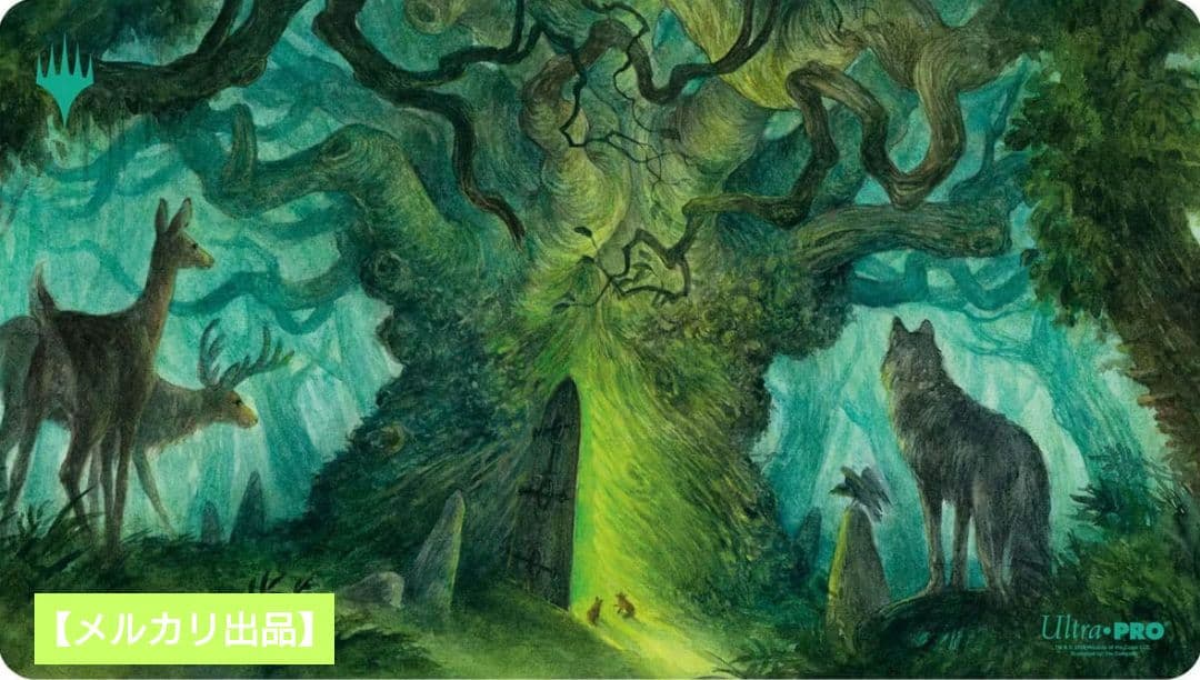 【未使用】MTG 森の教示者 プレイマット ウルトラプロ ステッチ 海外限定