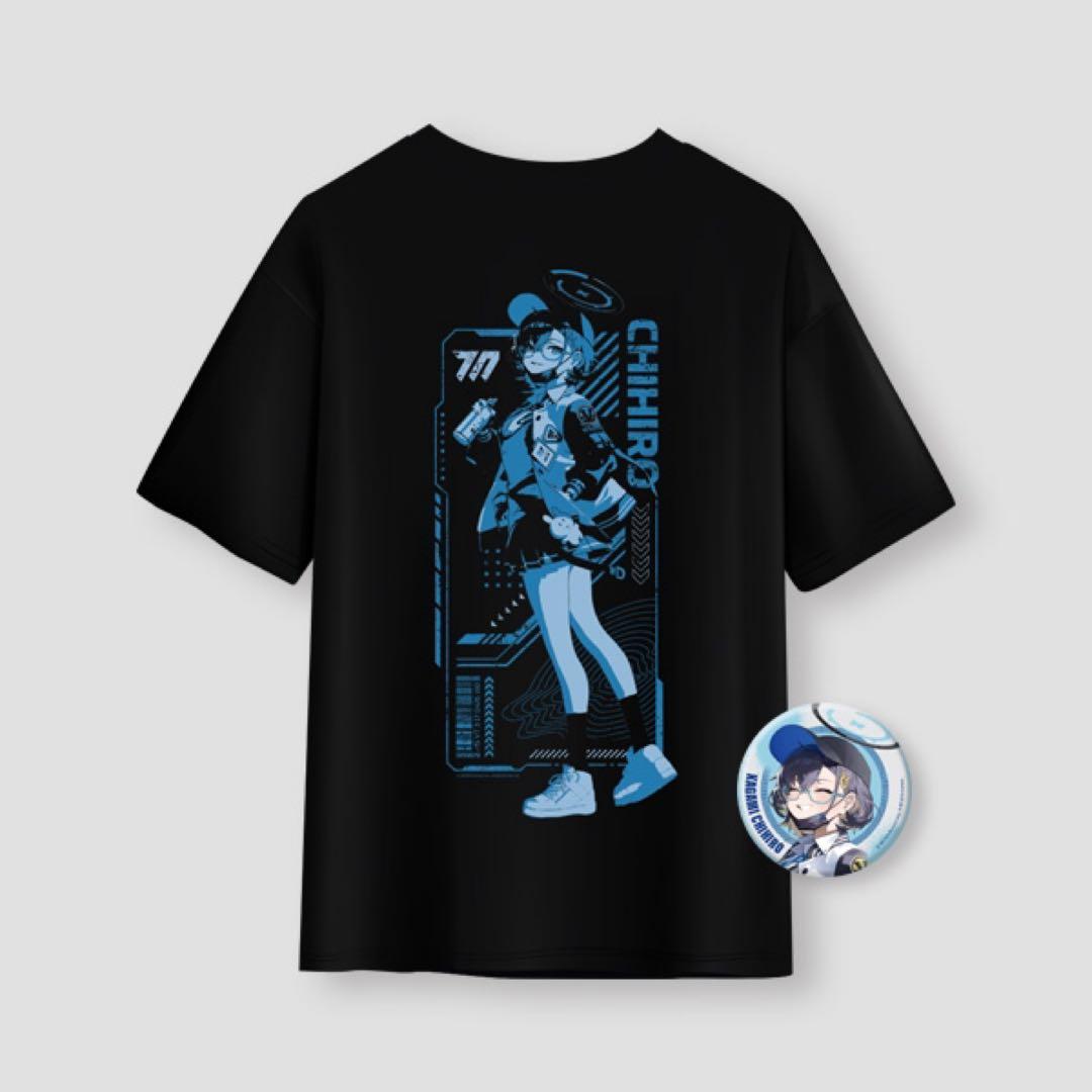 ブルーアーカイブ ブルアカ 韓国限定 ヴェリタス Tシャツ 缶バッジ