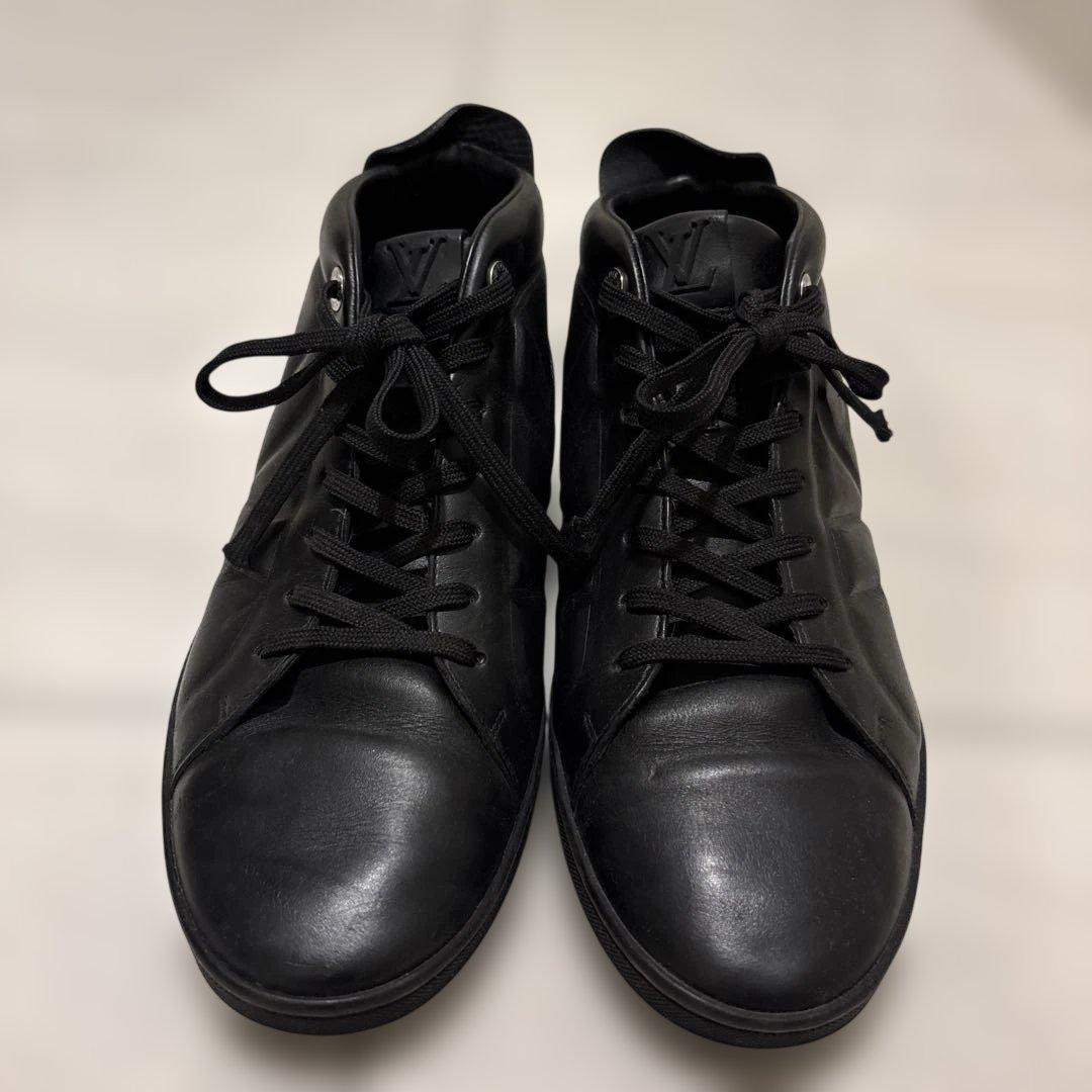 LOUIS VUITTON ルイヴィトン レザー スニーカー 7.5 - メルカリ