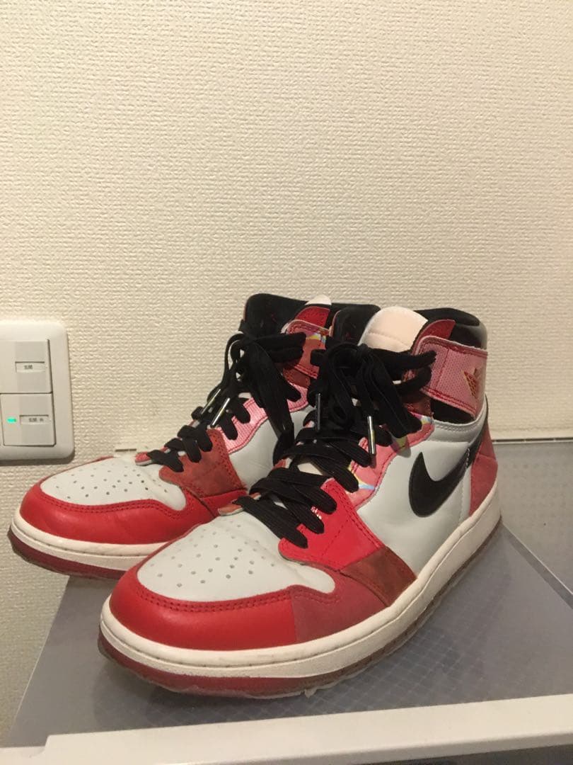 靴 Spider-Man Nike Air Jordan 1 High OG SP NIKE AIR JORDAN 1 RE HI OG SP GS SPIDER-MAN ナイキ エア ジョーダン
