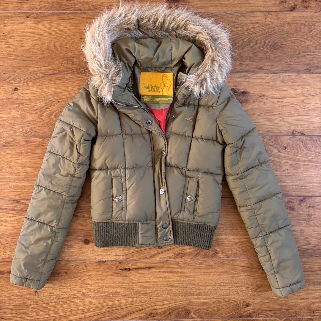 hollister y2k ファーダウン グランジ ホリスター 短丈 パファー