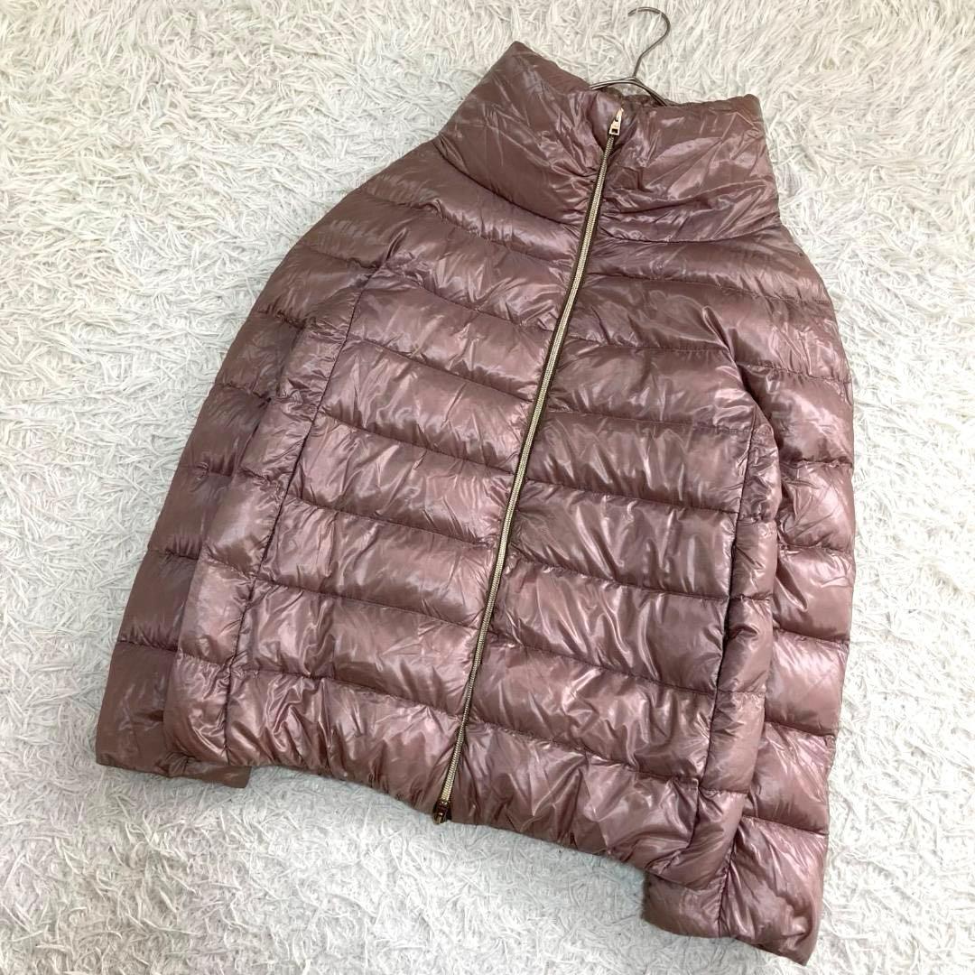 17426✨ヘルノ ボトルネック ジップ ダウンジャケット 38 M ピンク系 17426✨ヘルノ ボトルネック ジップ ダウンジャケット 38 M ピンク系