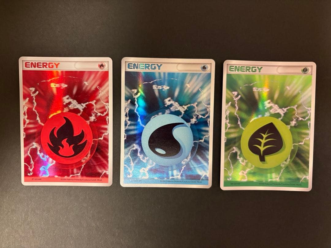 【レア】ポケモンカード 炎、水、草エネルギーセット 2006年版