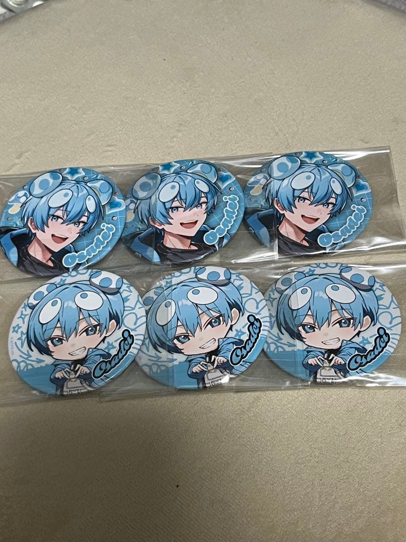 すにすて 缶バッジ　おさでい　等身デフォ6点セット