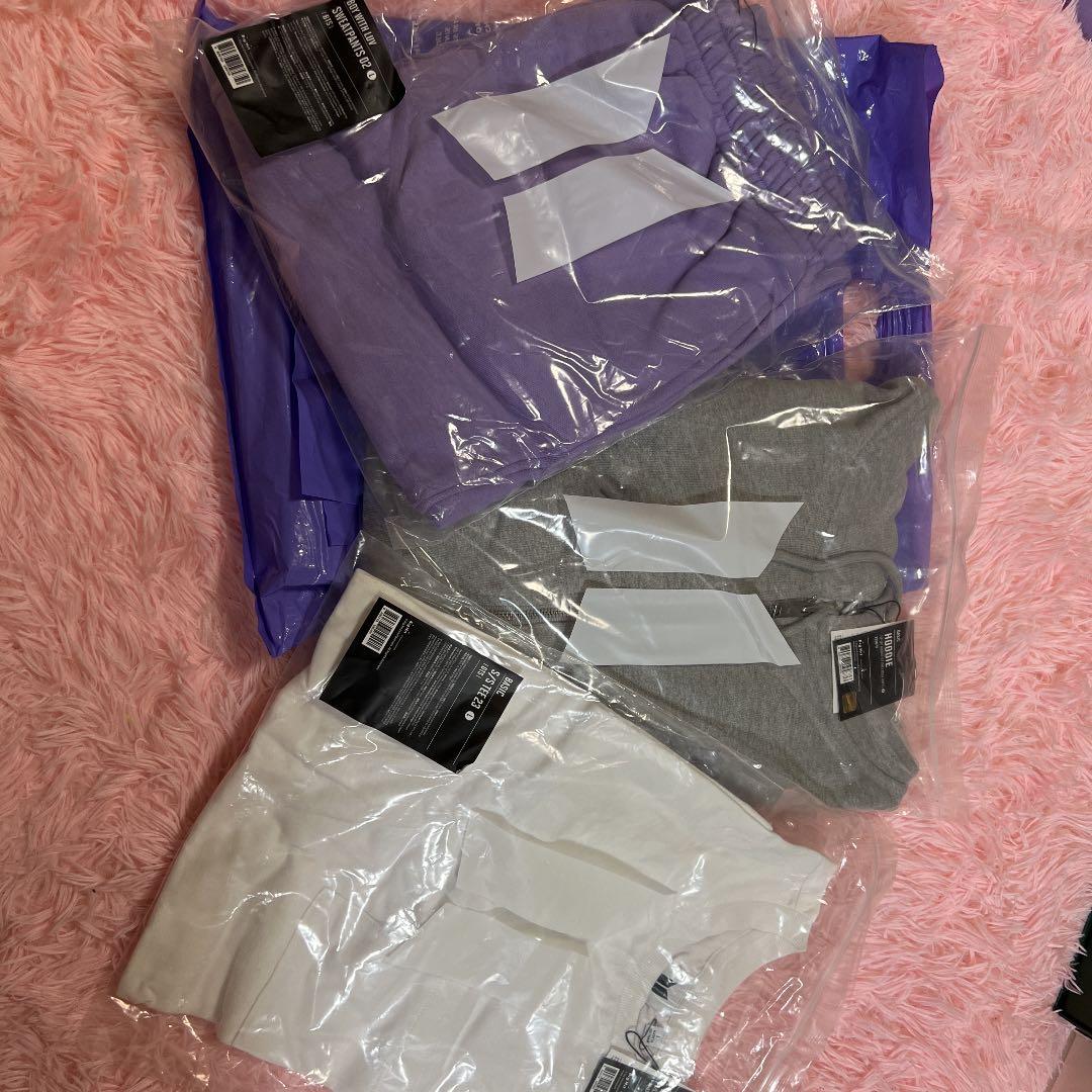 【値下中】【バラ売り対応可能】【BTS】Tシャツ パーカー スウェットセット ACEFLAG 上下セット 長袖 ブランド メンズ 春秋冬用 黒/白 大きい