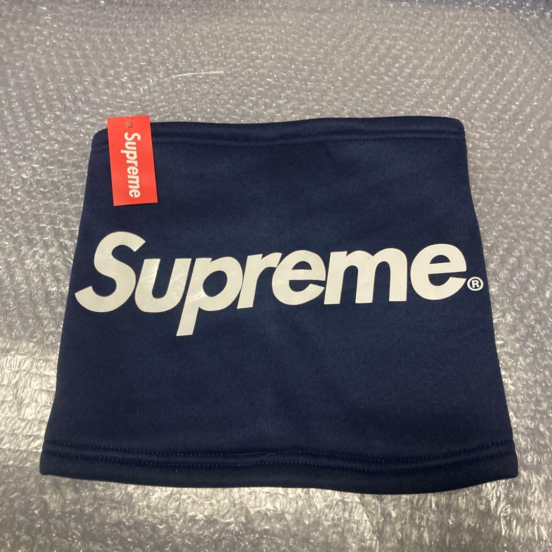 新品Supreme ネイビー ネックウォーマー ポーラテック