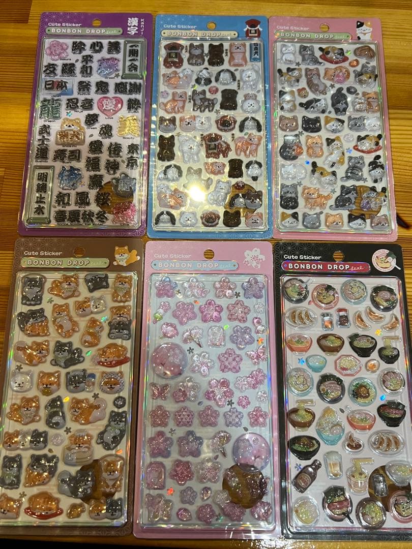 新柄　ボンボンドロップシール　6点セット　正規品