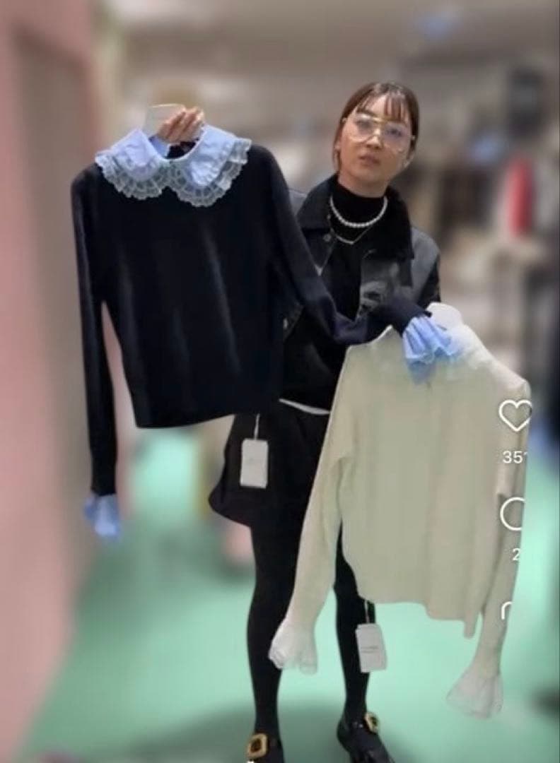 新品タグ付 gypsohilaジプソフィア レース ニット yori bibiy - メルカリ