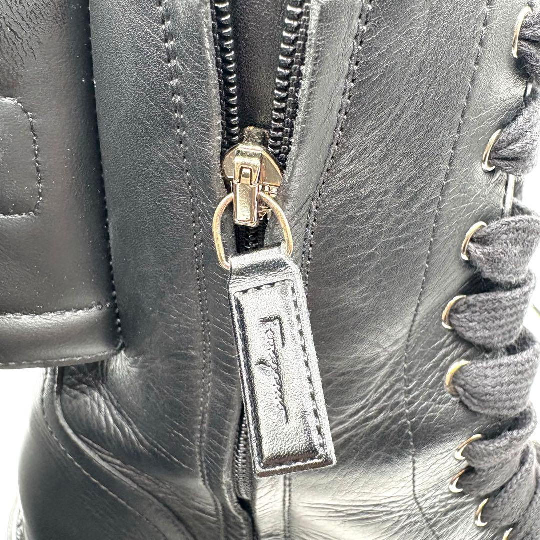 美品✨ サルヴァトーレフェラガモ ランディングブーツ サイドジップ 【6.5c】
