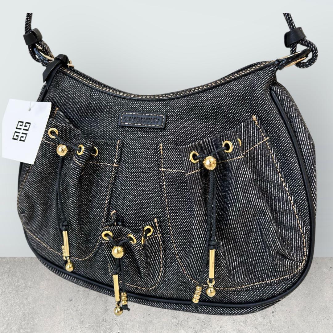 ジバンシー★未使用タグ付★アクセサリーポーチ★ハンドバッグ★デニム地★インディゴ