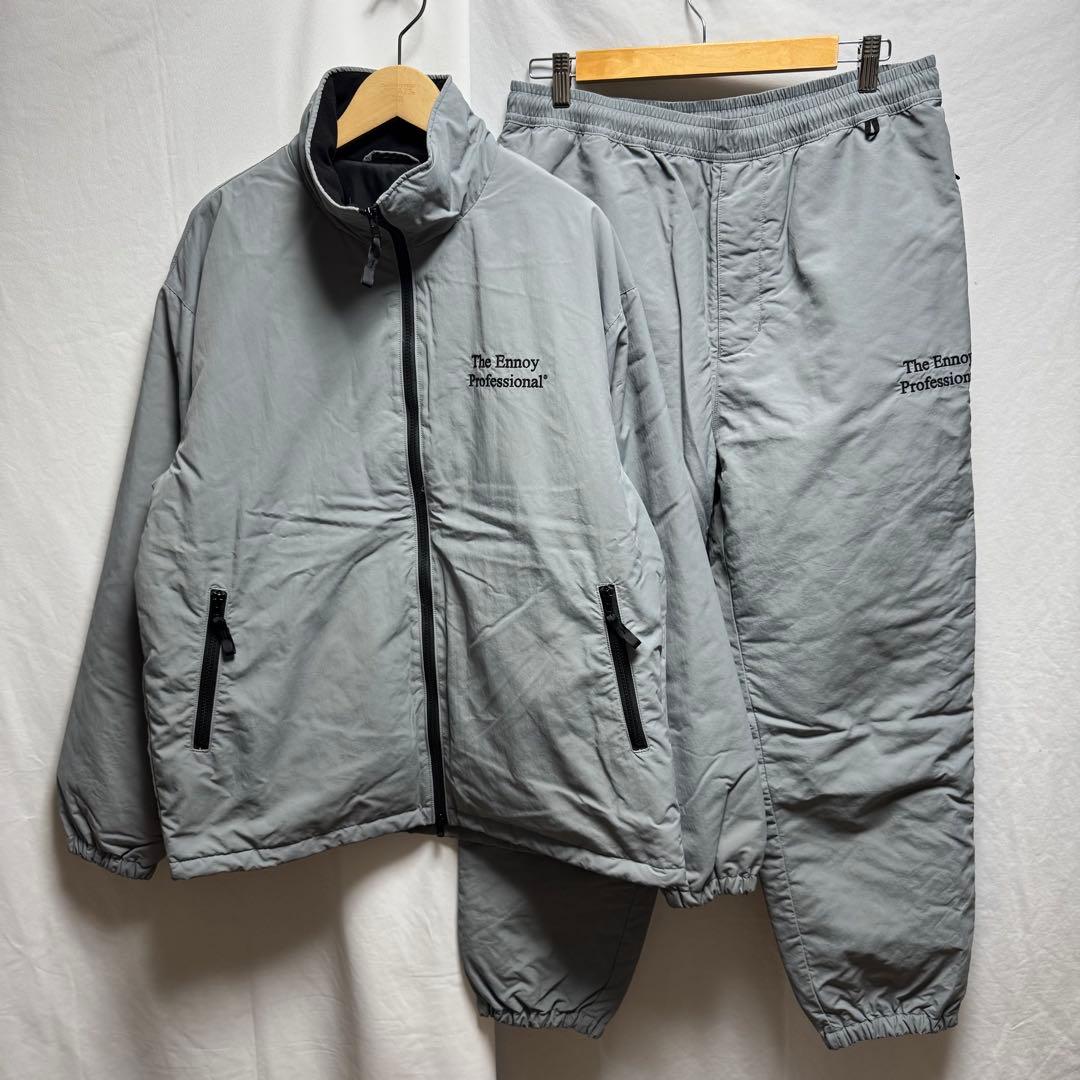 23AW Ennoy エンノイ　NYLON PADDED SET UP グレー