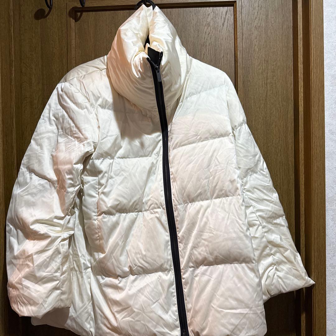 ホワイト ダウンジャケット Sサイズ ユニクロ ジルサンダーコラボ