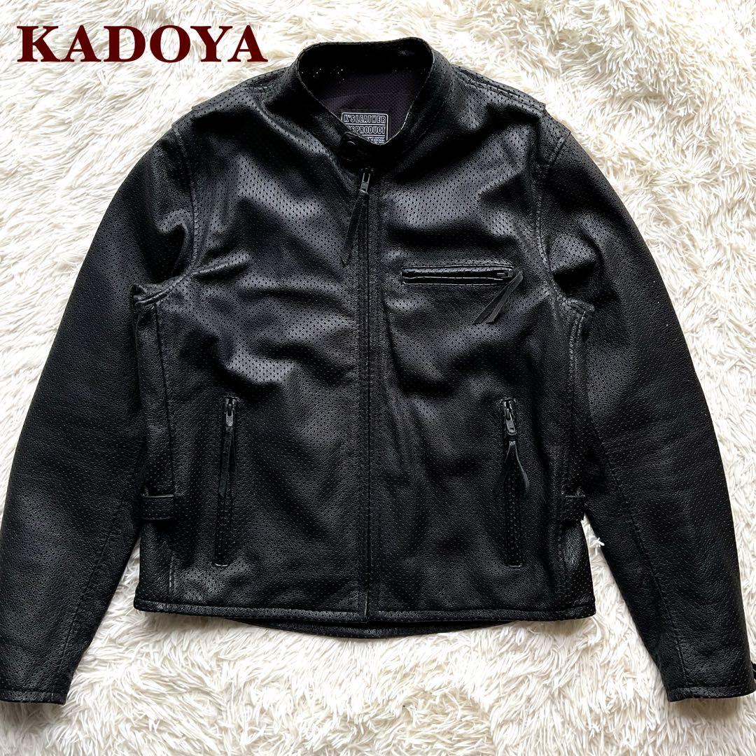美品✨カドヤ　パンチング　レザージャケット　シングルライダース　3L ブラック 革ジャン パンチング レザージャケット｜カドヤ公式オンラインショップ