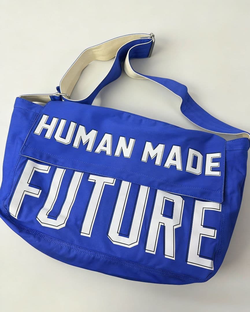 Human Made ブルートート 大容量 アルファベットプリント''' ENGINEERED GARMENTS｜デニム フローラル プリント キャリーオール