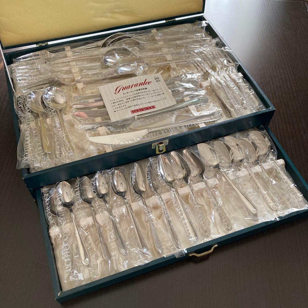 ラッキーウッド カトラリーセット LUCKYWOOD (ラッキーウッド) カトラリーセット 36P｜トレファクONLINE