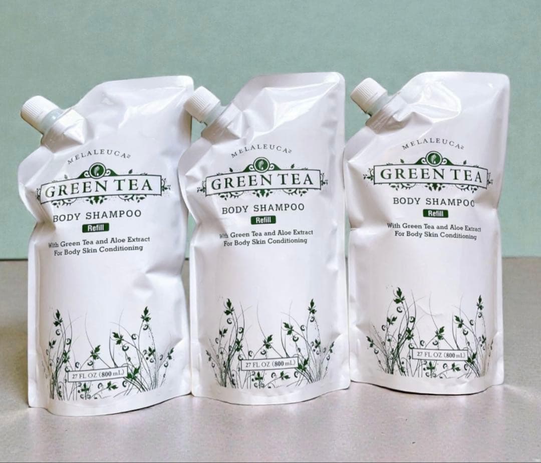メラルーカ　ボディシャンプーグリーンティー800ml 詰め替え 3点セット
