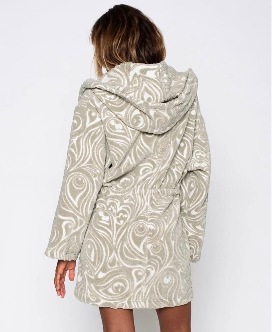 新品未使用 SEEA シーア タオルガウン ポンチョ ライトグレー