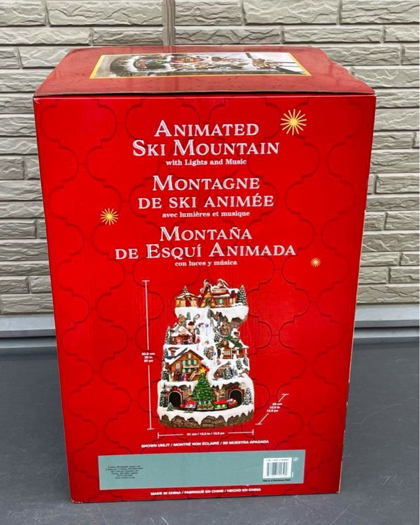 クリスマスオルゴールアニメイテッドコストコ2024LEDライト音楽付