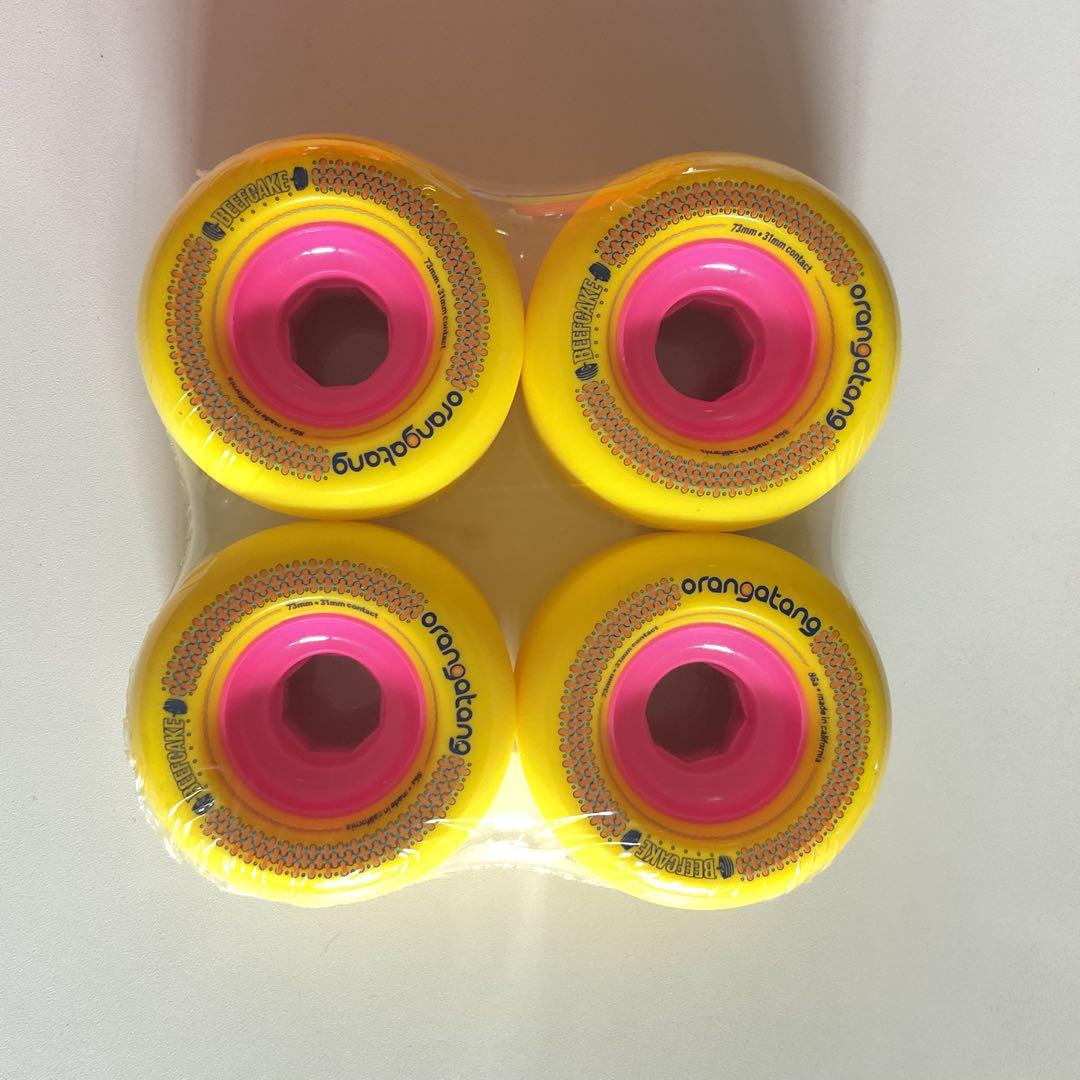 新品未使用 オランガタン ビーフケーキ 73mm ウィール 黄
