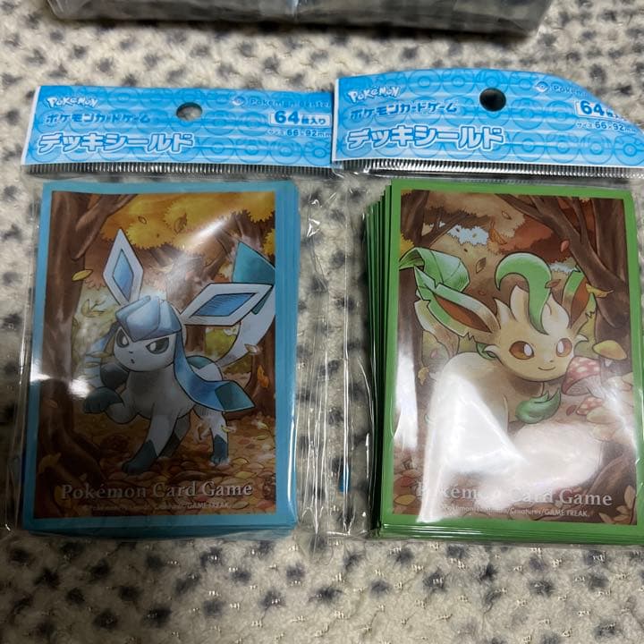 ポケカ デッキケース&デッキシールド リーフィア グレイシア 3点