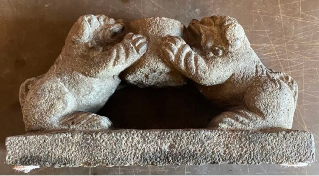 アンティーク 清代・石材彫刻 獅子 ヴィンテージ レア - メルカリ