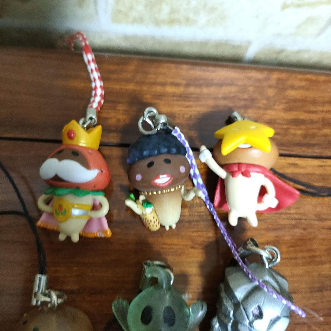 平成レトロ】おさわり探偵 なめこ栽培キット ストラップ チャーム 9種