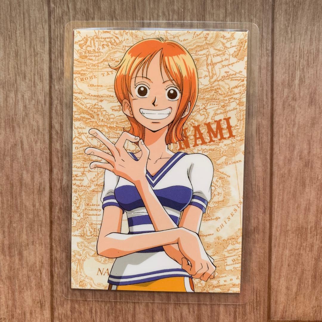 ONE PIECE ワンピース ナミ ラミネートカード ラミカ アニメ 東映 ONE PIECE ナミ ラミネートカード コレクション003 - メルカリ