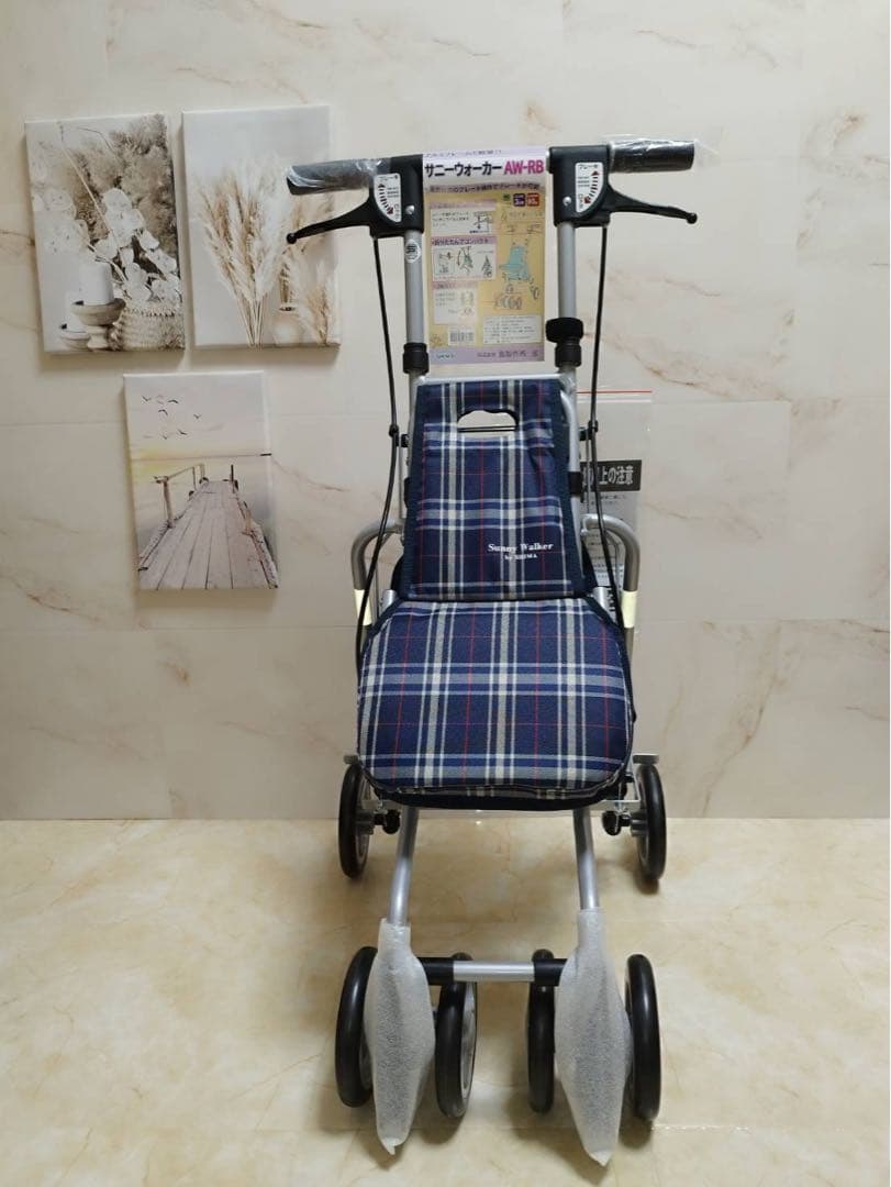 AWRB チェック柄NB シルバーカート