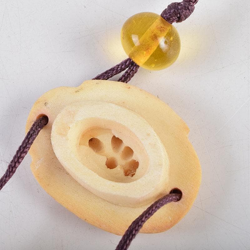 時代提げ物 獣骨彫刻 梟龍魚彫 印籠 薬入 緒締め玉 C 9204 - メルカリ