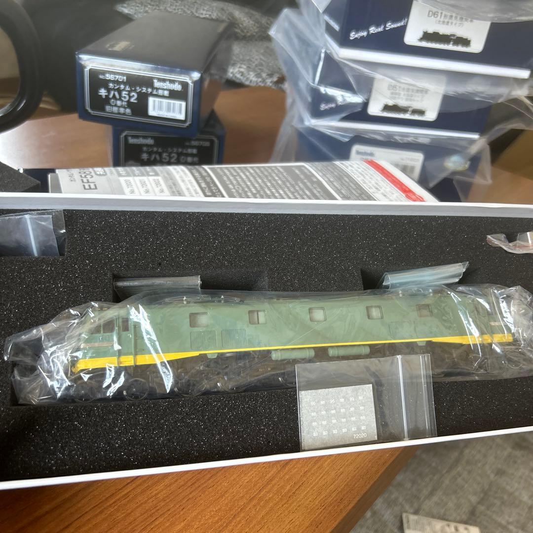 吹*風様 天賞堂 72020 EF58形 電気機関車 小窓 青大将色 HOゲージ EF58形電気機関車（大窓&お召仕様）【カンタム・システム&trade