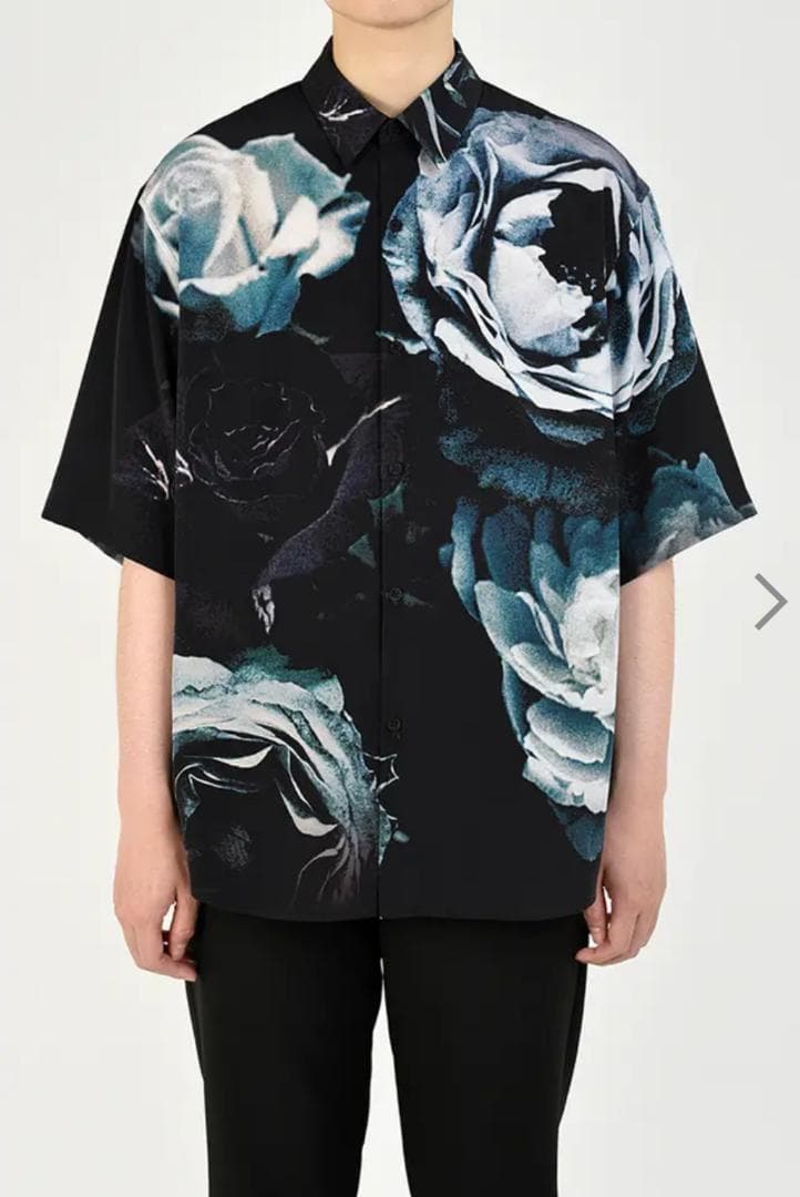 LAD MUSICIAN Short Sleeve Big Shirt 花柄