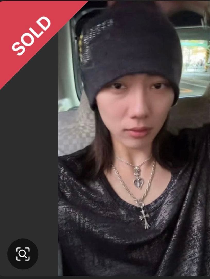 シルバー925 フルール・ド・リス ハート型ネックレス たくむ着用