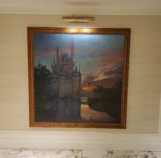 WDWウォルトディズニーワールドシンデレラ城絵画 WDW Larry Nikolai アート・オブ・ディズニー シンデレラ城 スタチュー