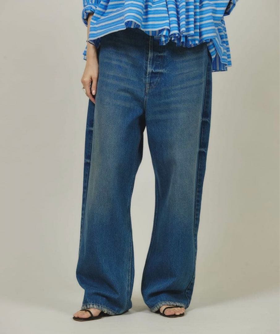 Curensology(カレンソロジー) ＜&RC＞ワイドルーズデニムパンツ34