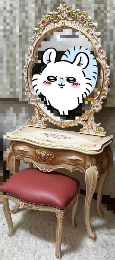 sherry ドレッサーの椅子 楽天市場】ドレッサー 椅子付き 白 おしゃれ 姫系 三面鏡 アンティーク