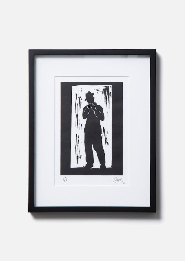 ネイバーフッド x ポールシムノン ウッドカット プリント-2 \