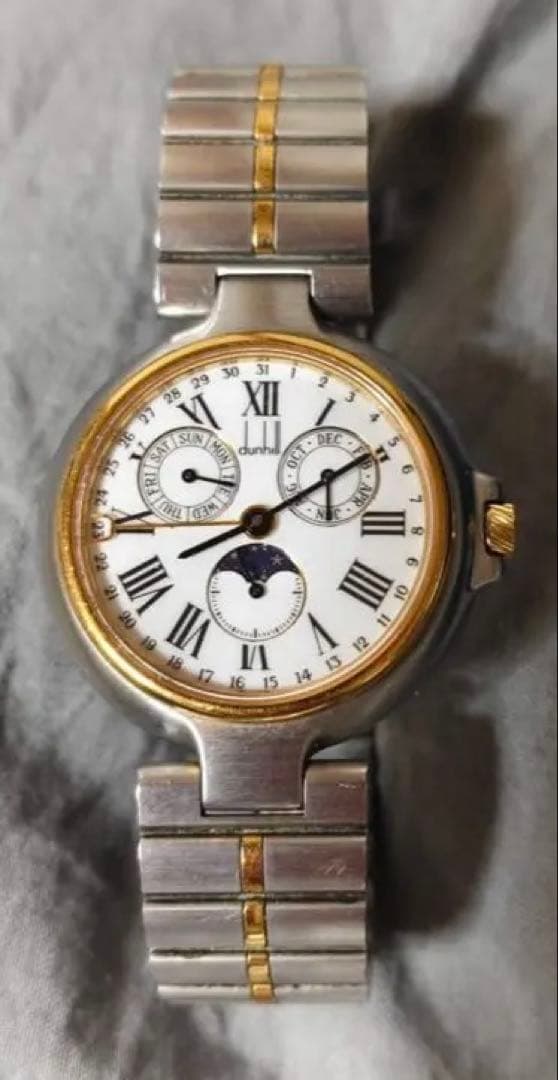 ダンヒルミレニアムトリプルカレンダームーンフェイズクォーツボーイズ