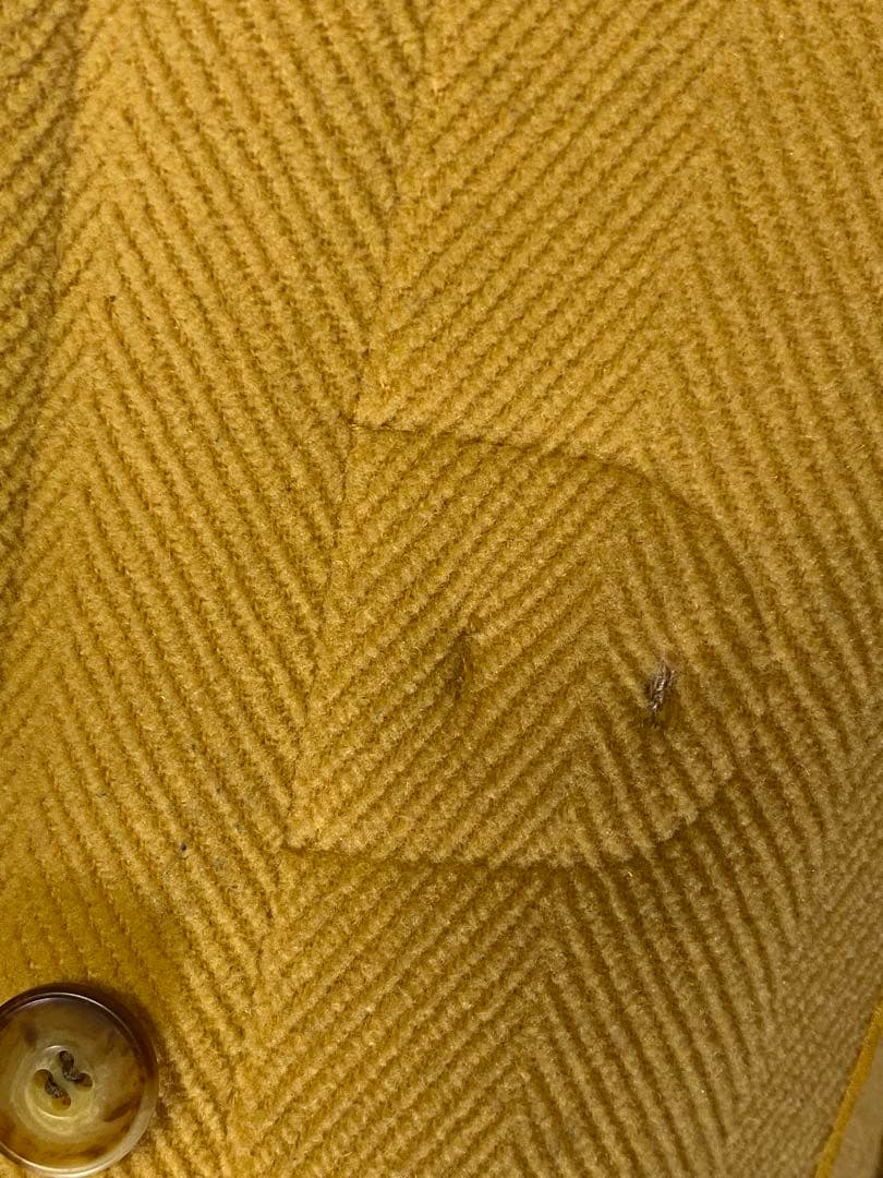 2177❣️ オールドイングランド ダッフルコート ヘリンボーン イエロー